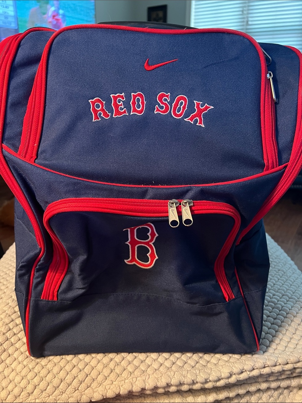Nike Navy and Red Red Sox Backpack